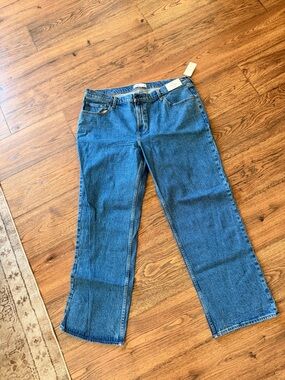 Abercrombie & Fitch Women's Wide-Leg Blue Jeans